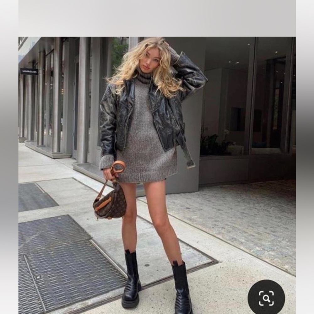 Gray Sweater Dress